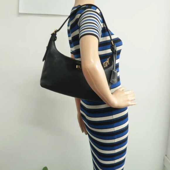 100% Authentic Louis Vuitton Sac Sport Black W/P Monogram Leather Shoulder Bag - Picture 12 of 12